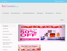 Tablet Screenshot of bestcosmetics.com.au